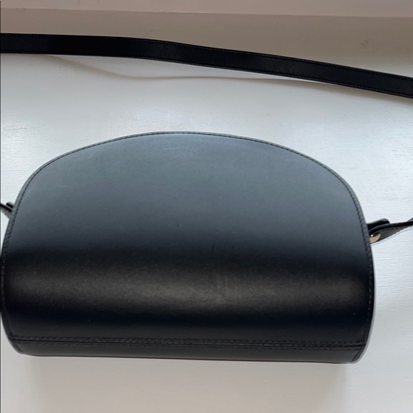 A.P.C. Black Demi Lune Mini Crossbody Bag Purse - Picture 5 of 13